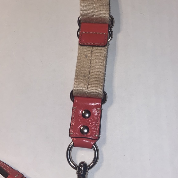 Tan and burnt orange Coach crossbody bag. - Picture 4 of 12